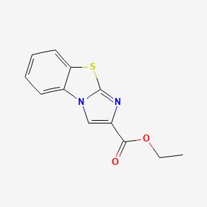Chemical structure of Ethyl imidazo[2,1-b][1,3]benzothiazole-2-carboxylate