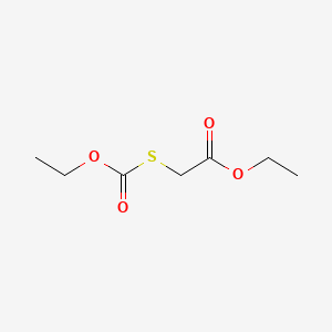 Chemical structure of Ethyl 2-[(ethoxycarbonyl)thio]acetate