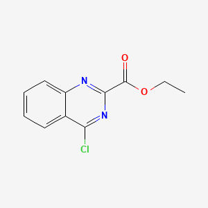 Chemical structure of Ethyl 4-chloroquinazoline-2-carboxylate