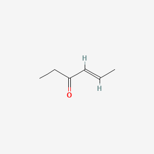 Chemical structure of (E)-4-Hexen-3-one