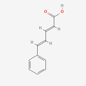 Chemical structure of (2E,4E)-5-Phenyl-2,4-pentadienoic Acid