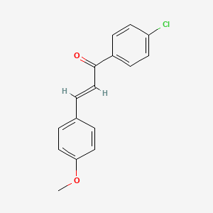 Chemical structure of (E)-4'-Chloro-4-methoxychalcone
