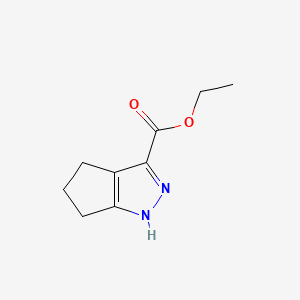 Chemical structure of Ethyl 1,4,5,6-tetrahydrocyclopenta[c]pyrazole-3-carboxylate