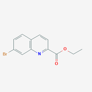 Chemical structure of Ethyl 7-bromoquinoline-2-carboxylate