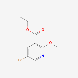 Chemical structure of Ethyl 5-bromo-2-methoxynicotinate