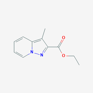 Chemical structure of Ethyl 3-methylpyrazolo[1,5-a]pyridine-2-carboxylate
