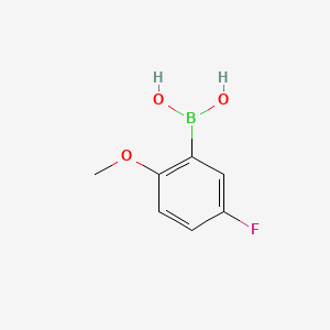 Chemical structure of 5-Fluoro-2-methoxyphenylboronic Acid (contains varying amounts of Anhydride)