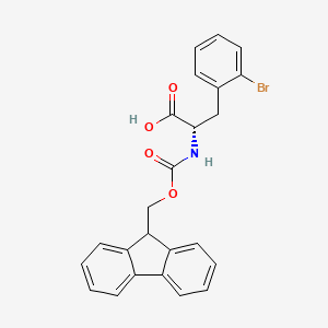 Chemical structure of Fmoc-Phe(2-Br)-OH