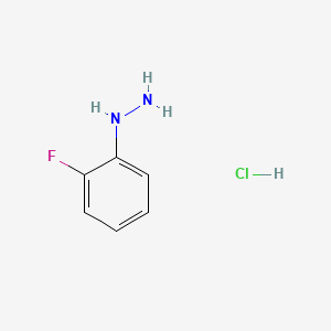 Chemical structure of 2-Fluorophenylhydrazine hydrochloride