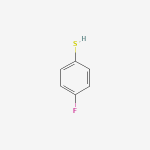 Chemical structure of 4-Fluorothiophenol