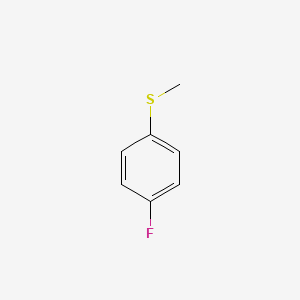 Chemical structure of 4-Fluorothioanisole