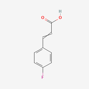 Chemical structure of 4-Fluorocinnamic acid