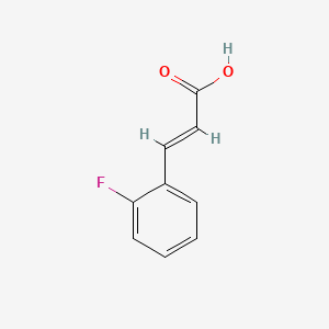 Chemical structure of 2-Fluorocinnamic acid