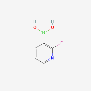Chemical structure of 2-Fluoro-3-pyridineboronic acid