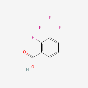 Chemical structure of 2-Fluoro-3-(trifluoromethyl)benzoic acid