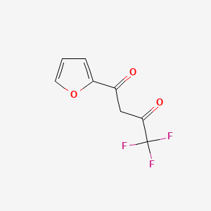 Chemical structure of 4,4,4-Trifluoro-1-(2-furyl)-1,3-butanedione