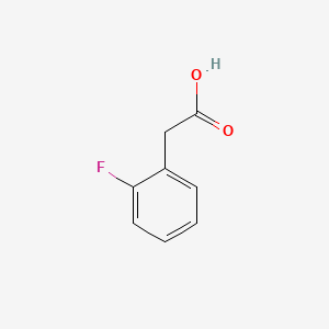 Chemical structure of 2-Fluorophenylacetic acid