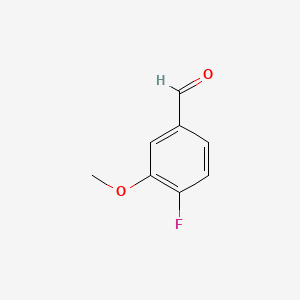 Chemical structure of 4-Fluoro-3-methoxybenzaldehyde