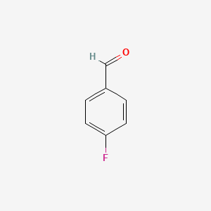 Chemical structure of 4-Fluorobenzaldehyde