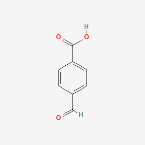 Chemical structure of 4-Formylbenzoic acid