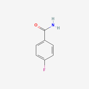 Chemical structure of 4-Fluorobenzamide