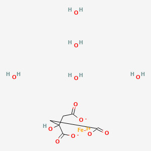 Chemical structure of Ferric citrate pentahydrate
