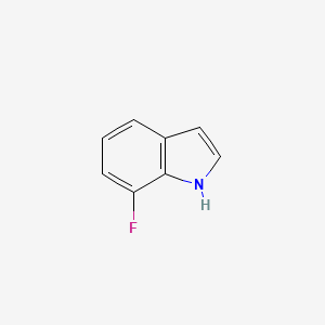Chemical structure of 7-Fluoroindole