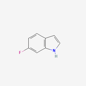 Chemical structure of 6-Fluoroindole