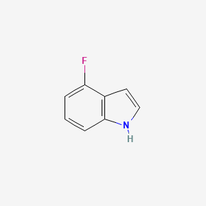 Chemical structure of 4-Fluoroindole