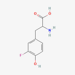 Chemical structure of m-Fluoro-DL-tyrosine