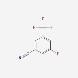 Chemical structure of 3-Fluoro-5-(trifluoromethyl)benzonitrile