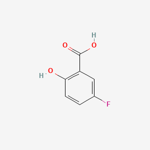 Chemical structure of 5-Fluorosalicylic acid