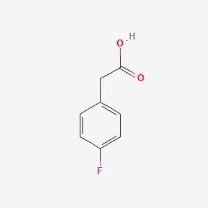 Chemical structure of 4-Fluorophenylacetic acid