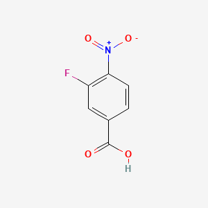 Chemical structure of 3-Fluoro-4-nitrobenzoic Acid