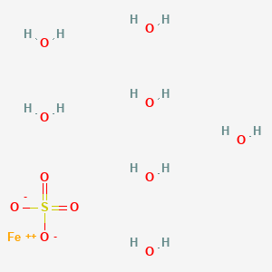 Chemical structure of Ferrous sulfate heptahydrate