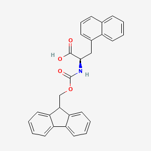 Chemical structure of Fmoc-3-(1-naphthyl)-D-Alanine