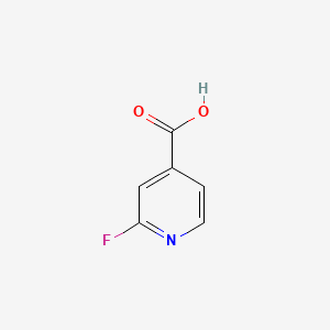 Chemical structure of 2-Fluoroisonicotinic Acid