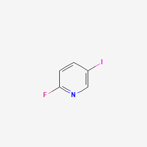 Chemical structure of 2-Fluoro-5-iodopyridine