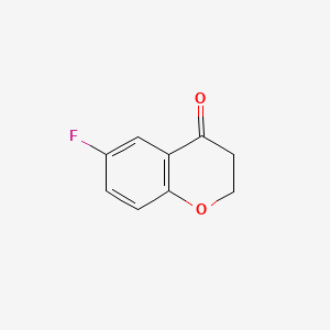 Chemical structure of 6-Fluoro-4-chromanone