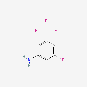 Chemical structure of 3-Amino-5-fluorobenzotrifluoride