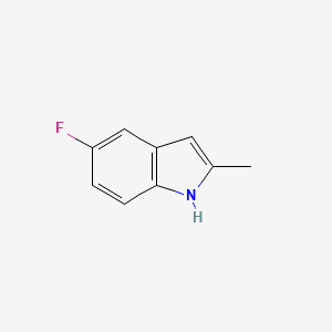 Chemical structure of 5-Fluoro-2-methylindole