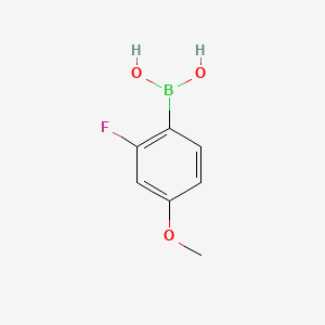 Chemical structure of 2-Fluoro-4-methoxybenzeneboronic acid(contains varying amounts of Anhydride)