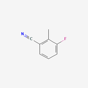 Chemical structure of 3-Fluoro-2-methylbenzonitrile