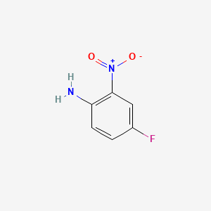 Chemical structure of 4-Fluoro-2-nitroaniline