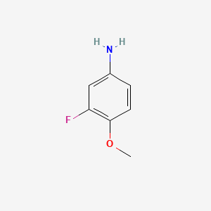 Chemical structure of 3-Fluoro-4-methoxyaniline
