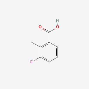Chemical structure of 3-Fluoro-2-methylbenzoic acid