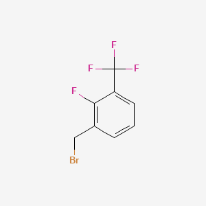 Chemical structure of 2-Fluoro-3-(trifluoromethyl)benzyl bromide