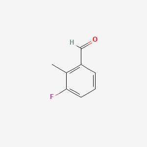 Chemical structure of 3-Fluoro-2-methylbenzaldehyde