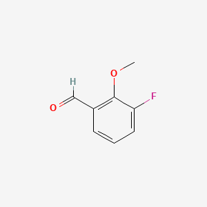 Chemical structure of 3-Fluoro-2-methoxybenzaldehyde