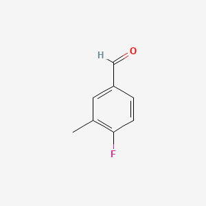 Chemical structure of 4-Fluoro-3-methylbenzaldehyde